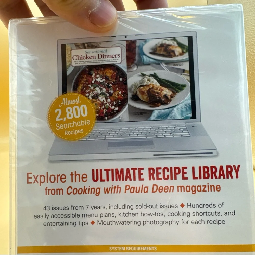 Cooking with Paula Deen The Complete Collection 2005-2012 DVD-ROM PC- 2K Recipes